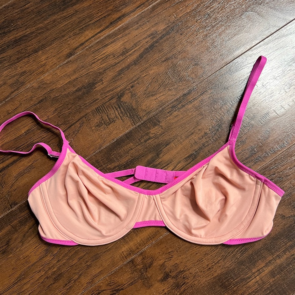 Pink & Peach No Padding Bra - Picture 4 of 6